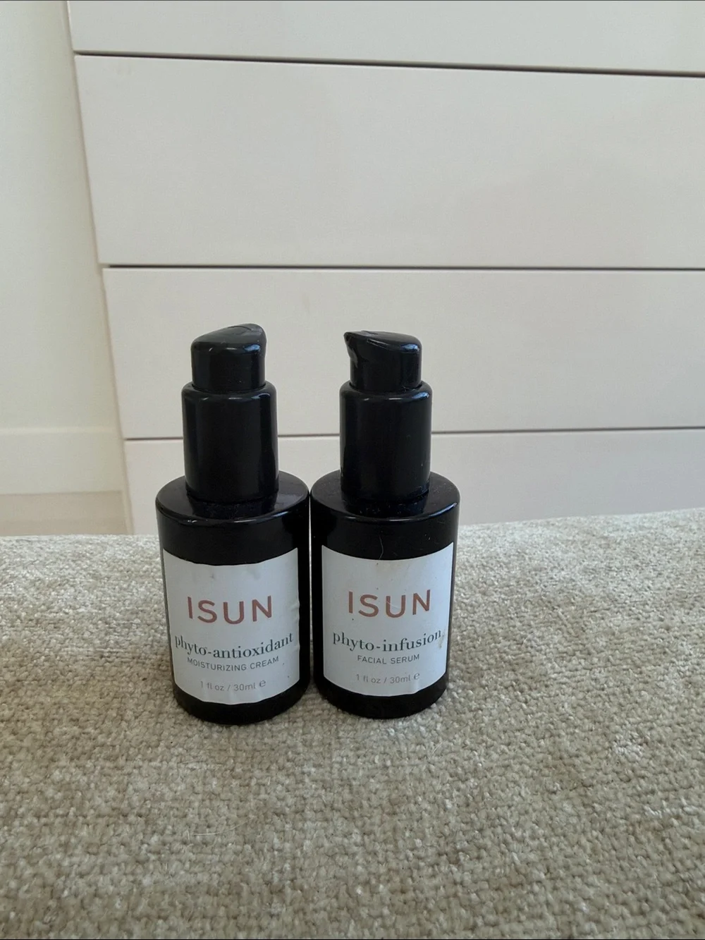 Phyto-Infusion Facial Serum & Phyto-Antioxidant Moisturizing Cream - Black